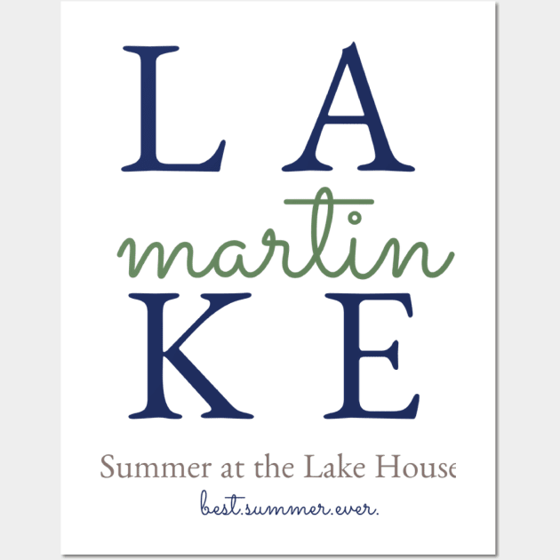 Lake Martin Wall Art by SummerAtTheLakeHouse